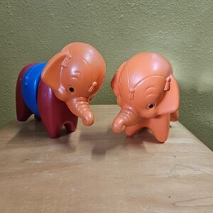 Colorful Elephant Toy Pair for Kids